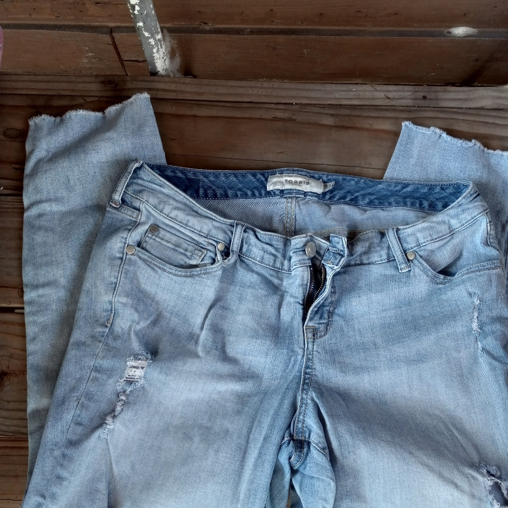 Torrid jeans with lace . Size 14R